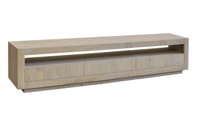 TV-opzet HELDER 3la open vak / plint 45x215x40 ETV032

