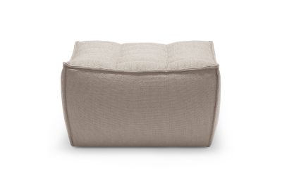ETHNICRAFT N701 SOFA-FOOTSTOOL-BEIGE 70x70x43