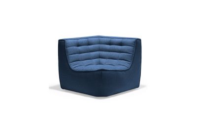 ETHNICRAFT N701 SOFA-CORNER-BLUE 91x91x76