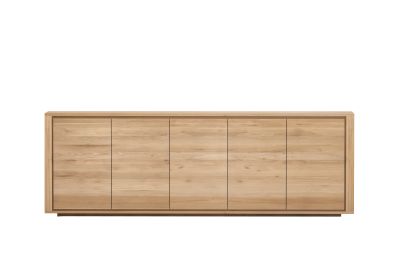 ETHNICRAFT OAK SHADOW SIDEBOARD-5 DOORS 250x45x84