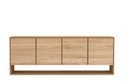 ETHNICRAFT OAK NORDIC SIDEBOARD-4 DOORS 210x45x78