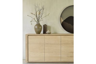 ETHNICRAFT OAK SHADOW SIDEBOARD - 4 DOORS 203x45x84 51372 
