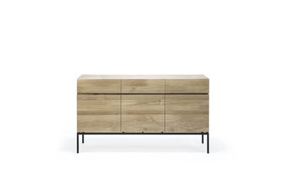 ETHNICRAFT OAK LIGNA SIDEBOARD 3 DOORS-3 DRAWERS