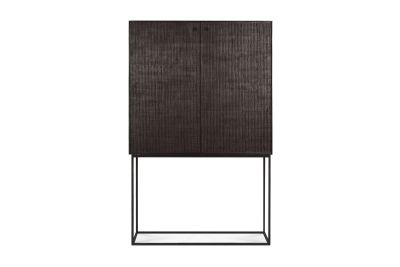 ETHNICRAFT TEAK GROOVES CUPBOARD 2 DOORS-2 DRAWERS