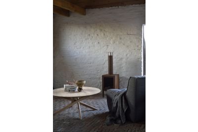 ETHNICRAFT OAK MIKADO ROUND COFFEE TABLE 100x100