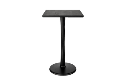 ETHNICRAFT BLACK OAK TORSION SQUARE DINING TABLE  