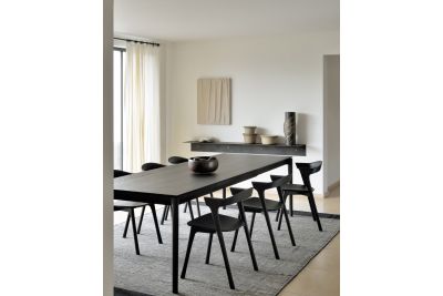 ETHNICRAFT BLACK BOK UITSCHUIFTAFEL 160-240x90x76 51543