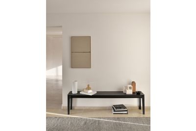 ETHNICRAFT BLACK OAK BOK BENCH 186x35x46 51538