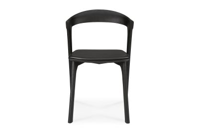 ETHNICRAFT BLACK BOK DINING CHAIR - BLACK LEATHER