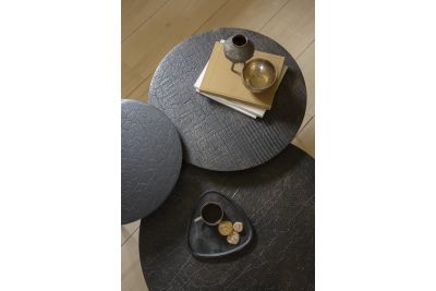 ETHNICRAFT LUNA COFFEE TABLE - LAVA WHISKY 80x80x35 25905