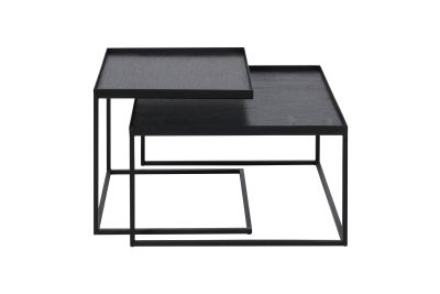  ETHNICRAFT TRAY SQUARE COFFEE TABLE SET 52x52x31