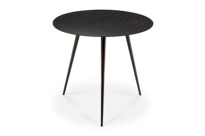 ETHNICRAFT LUNA COFFEE TABLE - LAVA BLACK 50x50x45