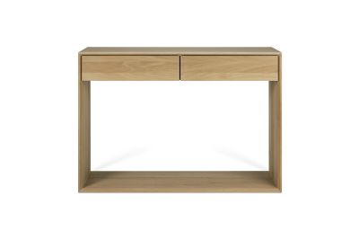 ETHNICRAFT OAK NORDIC CONSOLE 2 DRAWERS 120x40x85