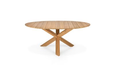 ETHNICRAFT TEAK CIRCLE OUTDOOR DINING TABLE 163