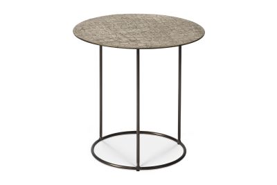 ETHNICRAFT CELESTE SIDE TABLE -LAVA TAUPE 45x45x43