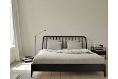 ETHNICRAFT BLACK OAK SPINDLE BED (WITHOUT SLATS) 170x200x97 MATTRESS SIZE 160x200 51237