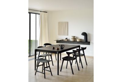 ETHNICRAFT BLACK OAK OSSO STOOL 50x33x49 53040