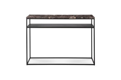 ETHNICRAFT STONE CONSOLE-MARBLE TOP-DARK EMPERADOR