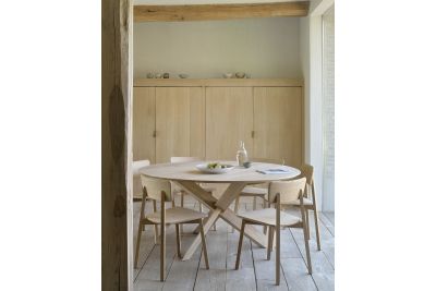 ETHNICRAFT OAK CASALE DINING CHAIR 46x52x79 - GEVERNIST 50072