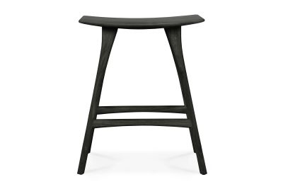ETHNICRAFT BLACK OAK OSSO COUNTER STOOL 57x33x67