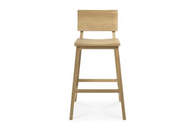 ETHNICRAFT OAK N3 KITCHEN COUNTER STOOL 49x50x91