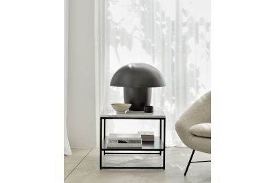 ETHNICRAFT STONE WHITE CARRARA SIDE TABLE - MARBLE 60x53x45 60090 SHOWMODEL AMSTERDAM