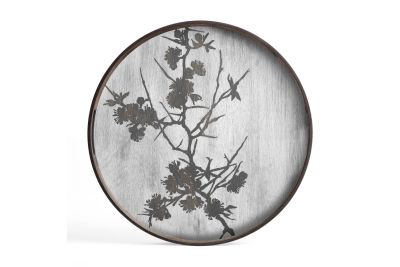 ETHNICRAFT BLOSSOM TRAY - WOOD - 48x48x4