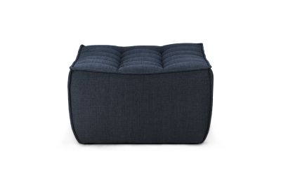 ETHNICRAFT N701 SOFA-FOOTSTOOL-GRAPHITE 70X70X43