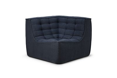 ETHNICRAFT N701 SOFA-CORNER-GRAPHITE 91x91x76