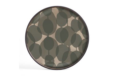 ETHNICRAFT CONNECTED DOTS TRAY - GLASS - 48x48x4