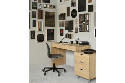 ETHNICRAFT BILLY LADEKAST EIKEN 50X56X66 | 3 ZACHTSLUITENDE LADES 50624