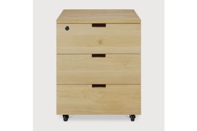 ETHNICRAFT BILLY LADEKAST EIKEN 50X56X66 | 3 ZACHTSLUITENDE LADES 50624 SALE 1 STUKS