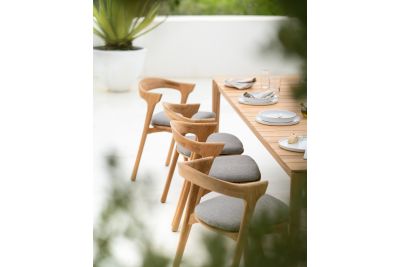 ETHNICRAFT TEAK BOK OUTDOOR DINING CHAIR MOCHA 50x54x76 10352