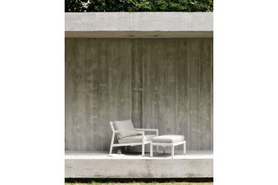ETHNICRAFT JACK OUTDOOR LOUNGESTOEL ALUMINIUM OFF WHITE | 89D/74B/74H | 60150