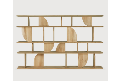 ETHNICRAFT GEOMETRIC RACK OAK 210x35x130