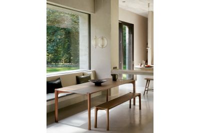 ETHNICRAFT PI EETTAFEL | 180/90H CM | TEAK BROWN