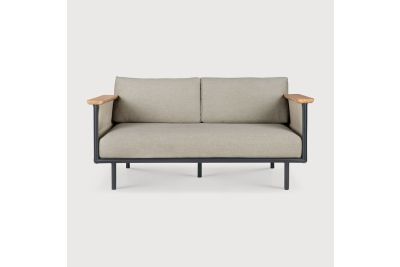 ETHNICRAFT Corbey outdoor sofa - black - Oyster