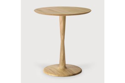 50035	Torsion dining table - varnished oak - round