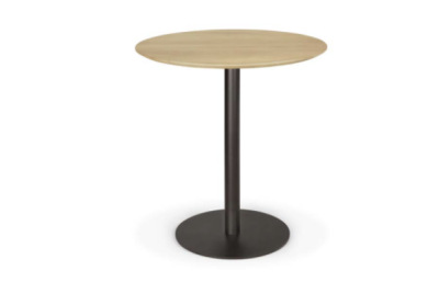 Blend dining table varnished oak top Dark Bronze