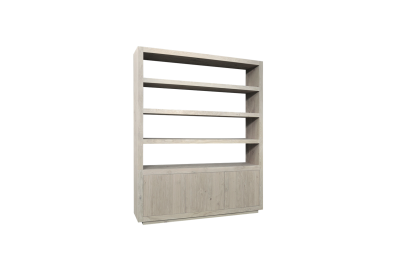 EBK037  Vakkenkast HELDER 3drs (brede vakken) (235x191x40 cm)
235x191x40 cm 3 deurs rechte plank