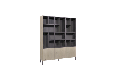  Glaskast eiken MILANO 3drs eiken EGK165