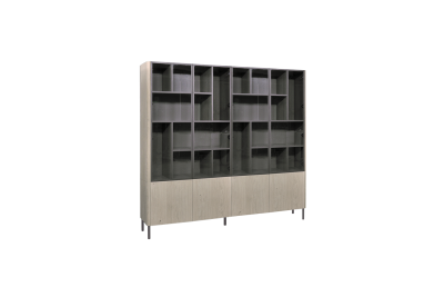   Glaskast eiken MILANO 4drs eiken EGK168