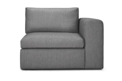 Mellow modular sofa Granite Eco fabric end seat L 