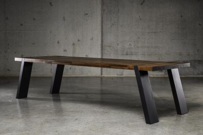 Gulliver Spagaat tafel staal eiken | Seuren Tafel