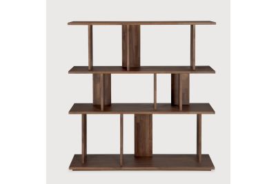 IRREGULAR RACK - VARNISHED TEAK - BROWN 