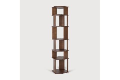 STAIRS COLUMN - VARNISHED TEAK - BROWN 