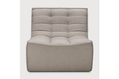N701 MODULAR SOFA - ECRU ECO FABRIC - 1 SEATER 