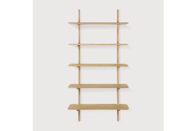PI WALL SHELF - OAK - 3 SHELVES 100 x 35 x 126	