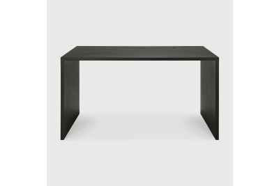 U DESK - VARNISHED OAK - RECTANGULAR - WITH CABLE 