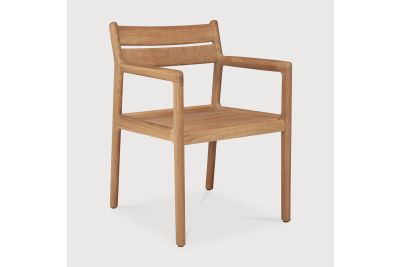 JACK OUTDOOR DINING CHAIR FRAME - TEAK - WITH ARMS